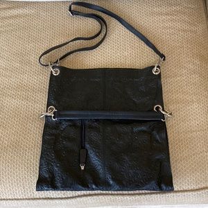 Lavorazione Artigianale bag crossbody leather fold over double straps Italy new